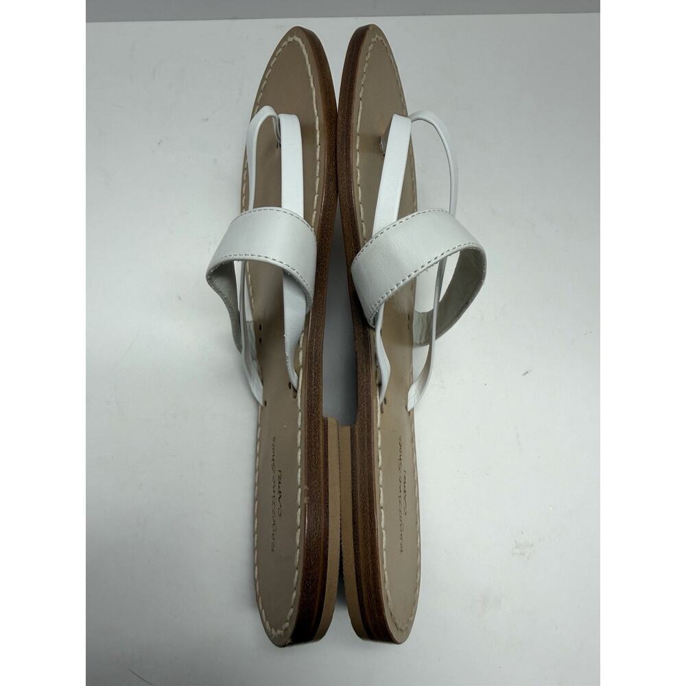 Capri Ragozzini Shoes Women’s White Leather Handmade Sandals Size 40 Summer - Picture 7 of 8